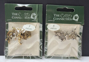 Card Connection Lot of 2 Decorative Elements Charms Pendants Hirschberg Schutz